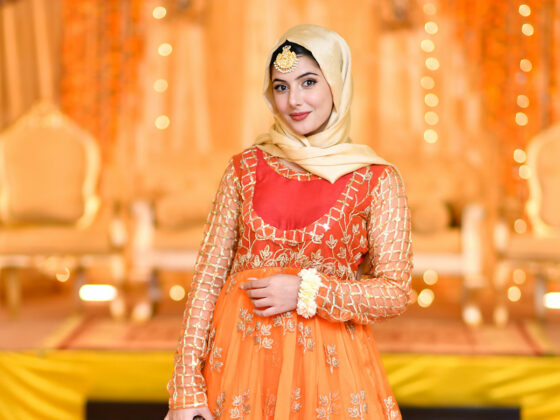 Mehndi dress deals with hijab